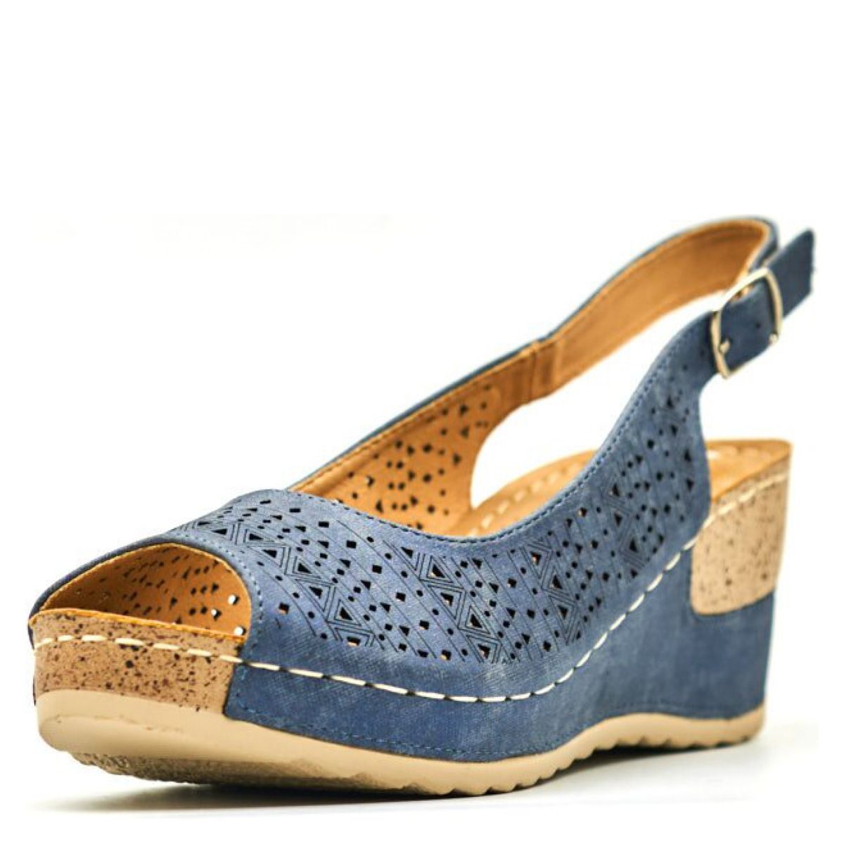 KANNA & CO - Sandalia Mujer Azul