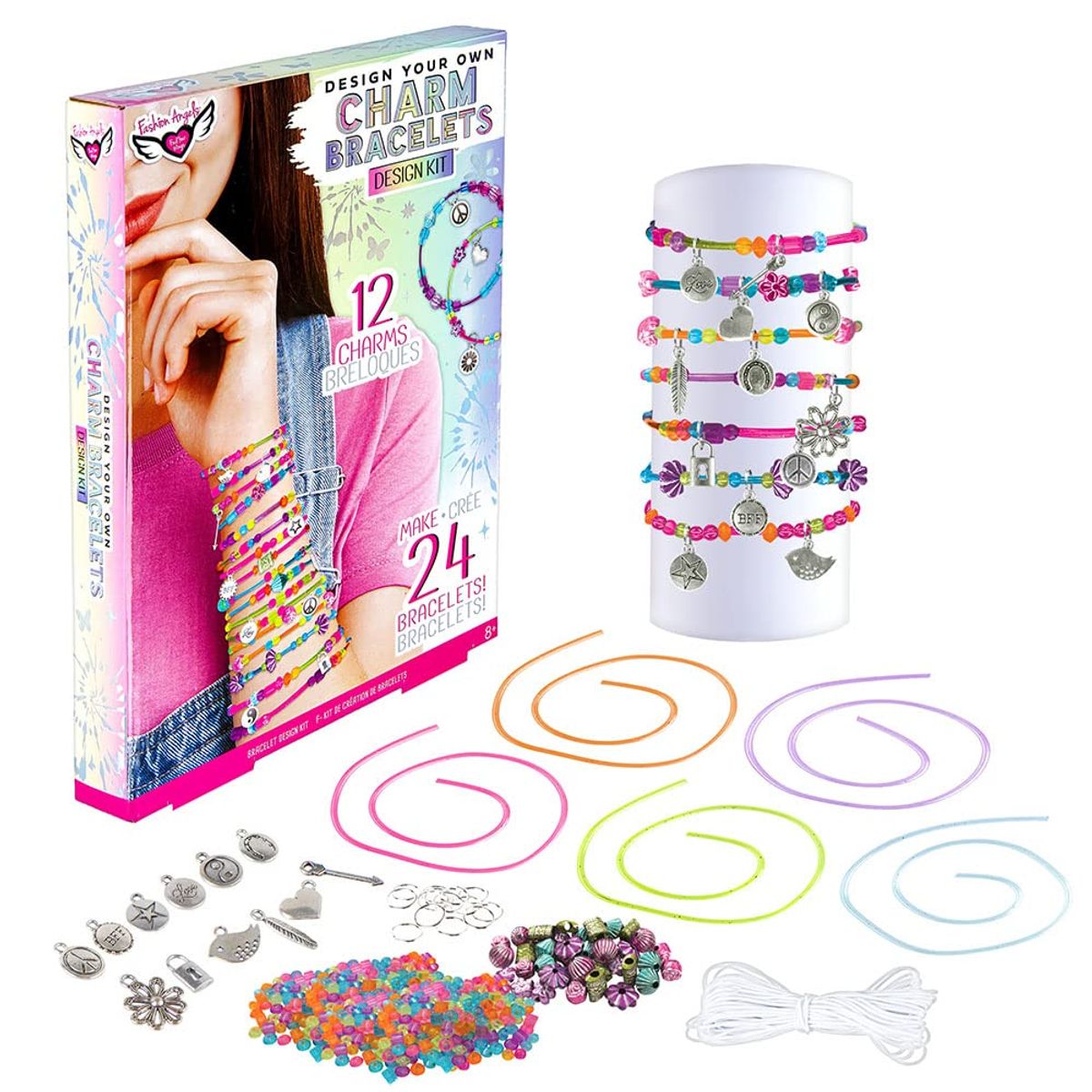 FASHION ANGELS - Kit Para Hacer Pulseras Cuentas Fashion Angels