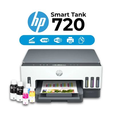 Hp Impresora 720 Smart Tank Multifuncional Wifi Duplex Color