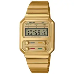 CASIO - Reloj Digital Unisex A-100WEG-9A