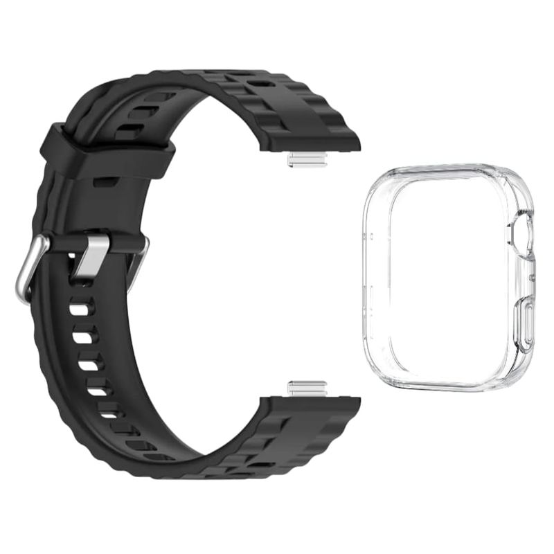 GENERICO - Correa Y Funda Silicona Smartwatch Huawei Watch Fit4 NEGRO