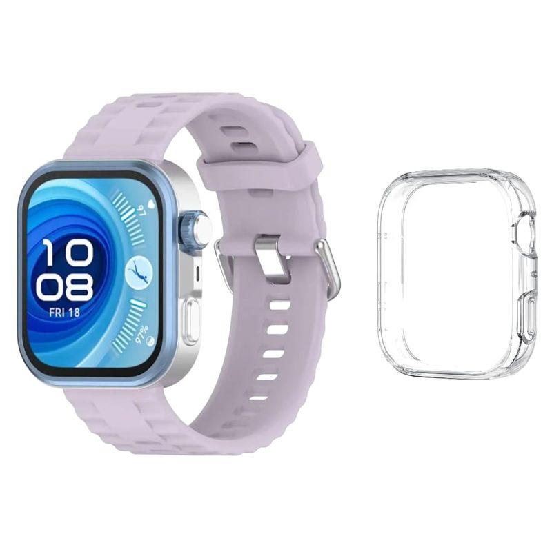 GENERICO - Correa Y Funda Silicona Smartwatch Huawei Watch Fit4 LILA