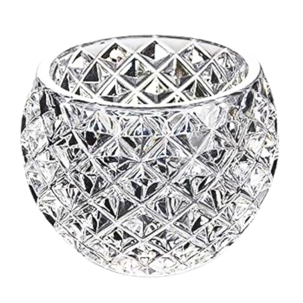 BOHEMIK - Set 6 Porta Vela vidrio tallado Beril