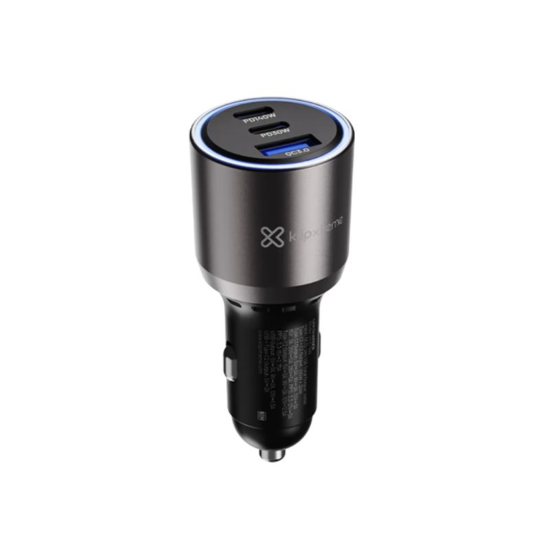 KLIP XTREME - Adaptador Auto Klip Xtreme KCC-140 140W con USB-C y USB-A
