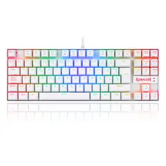 REDRAGON - Teclado Gamer Kumara K552W RGB SP Switch Red Blanco