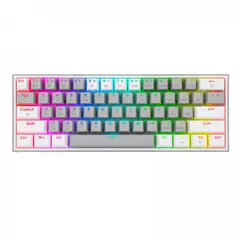 REDRAGON - Teclado Gamer Fizz Pro K616 RGB GW SP GrisBlanco