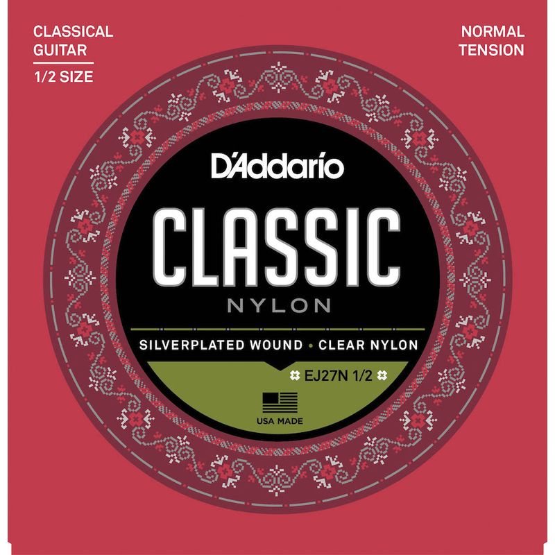 DADDARIO - Set De Cuerdas Nylon Clásica1/2 N.Tensión Ej27N Daddario