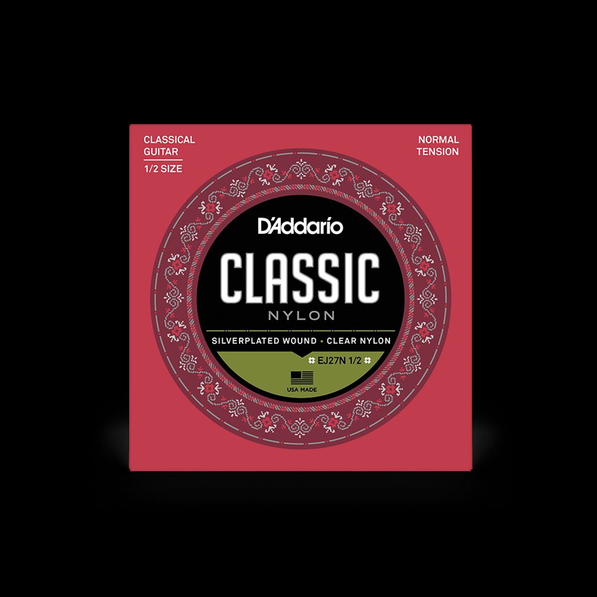 DADDARIO - Set De Cuerdas Nylon Clásica1/2 N.Tensión Ej27N Daddario