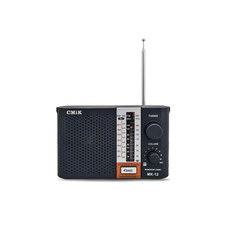 GENERICO - Radio Parlante Analógico Antena Linterna Amfmtvswusb Color Negro