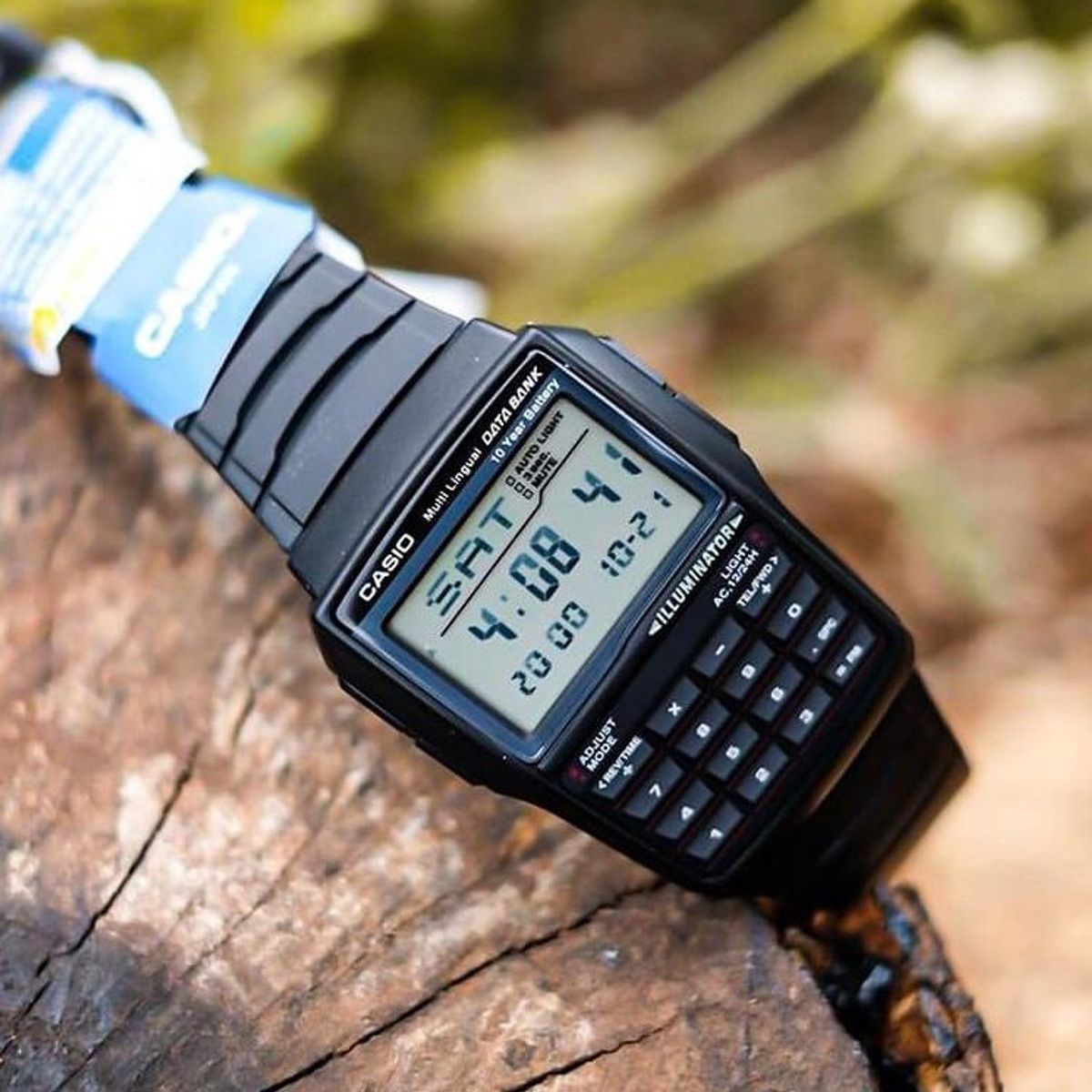 CASIO - RELOJ CASIO DBC32-1 HOMBRE CALCULADORA  DATABANK ILUMINATOR