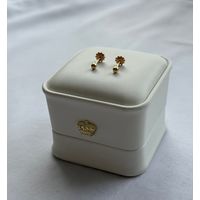 Aros Bolita número 1 Oro 18 K