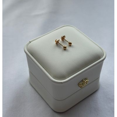 Imagen 2 del producto Aros Bolita número 1 Oro 18 K