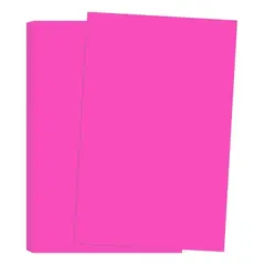 GENERICO - Papel Fucsia A4 80 g Lisa De 100 Hojas Manualidades