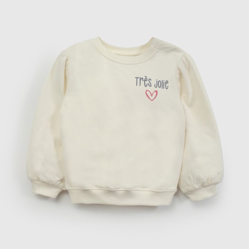 COLLOKY - Polerón Bebé niña Blanco  57339 Colloky 