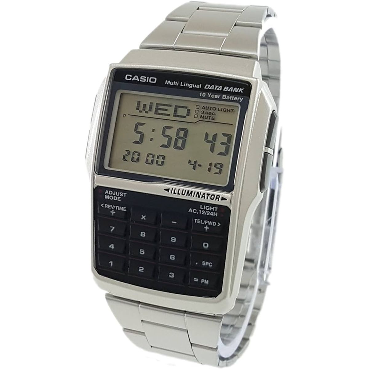 CASIO - RELOJ CASIO DBC32D-1A HOMBRE CALCULADORA DATABANK ILUMINATOR