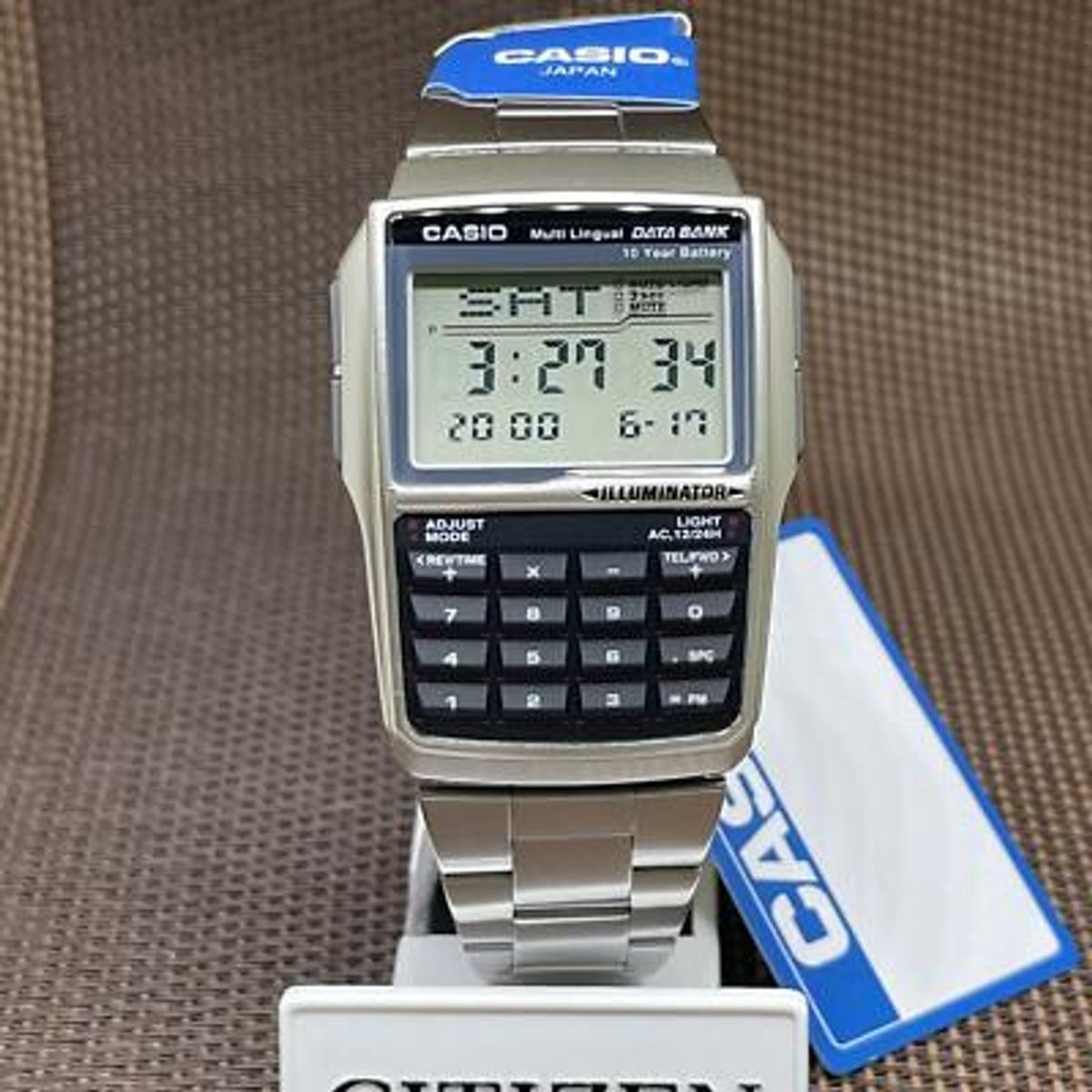 CASIO - RELOJ CASIO DBC32D-1A HOMBRE CALCULADORA DATABANK ILUMINATOR
