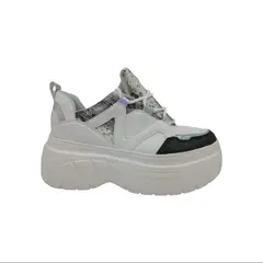 HERIEL - Zapatilla Blanca Plataforma