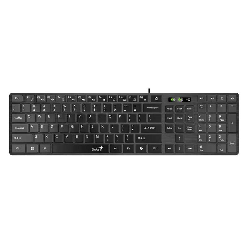 GENIUS - Teclado Genius SLIM SMART-126 USB Copilot