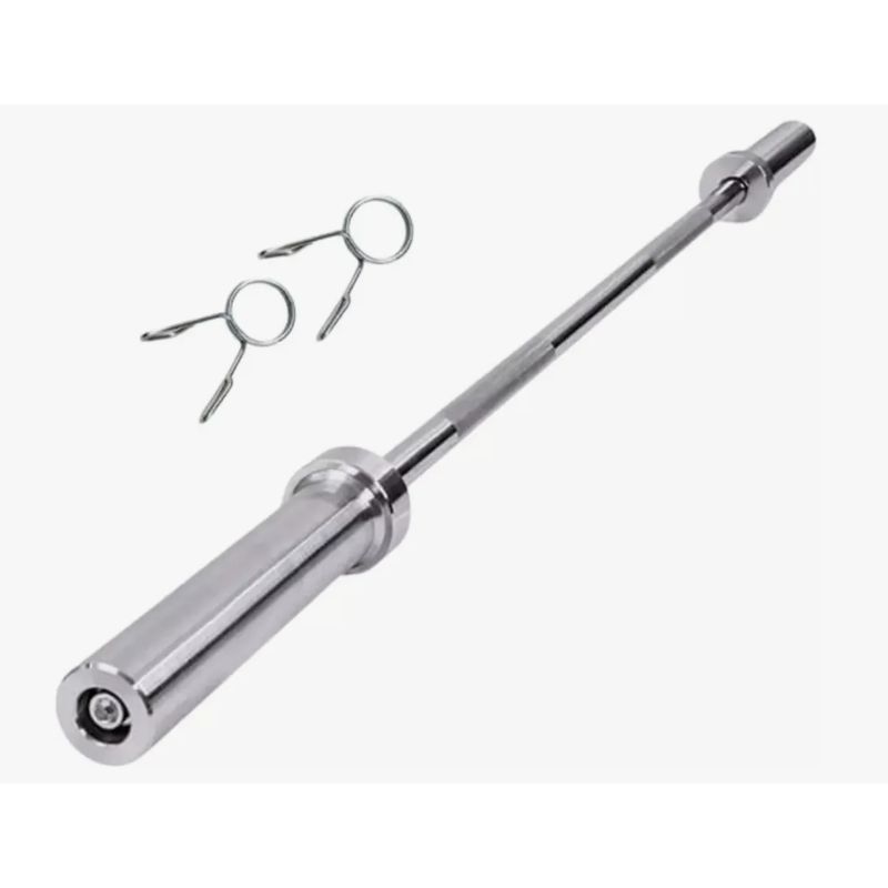 GENERICO - Barra Olimpica recta De 120cm Cromada