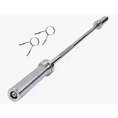 GENERICO - Barra Olimpica recta De 120cm Cromada