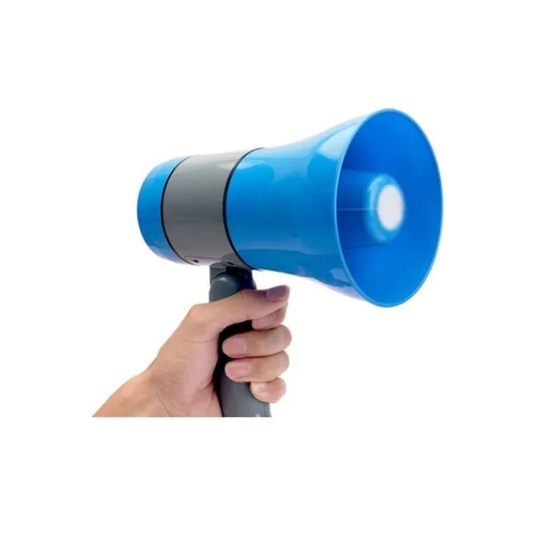 GENERICO - Megáfono De Mano Recargable Mango Plegable 20w 240seg Grab Color Azul