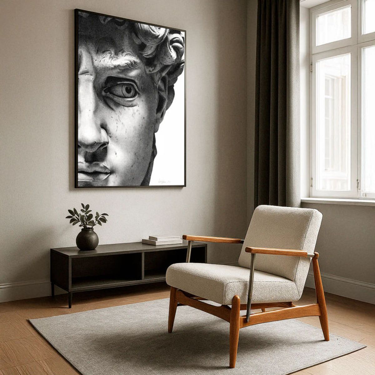 RE DECORA - Cuadro Decorativo Escultura 60x90 cm