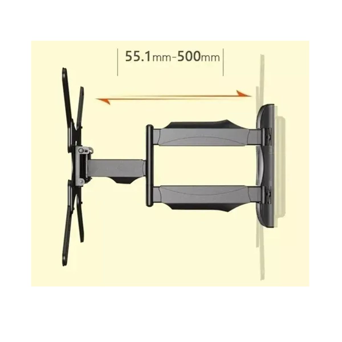 GENERICO - Brazo Monitor Soporte Monitor Brazo Soporte Tv Pared 32 A 55 Color Negro