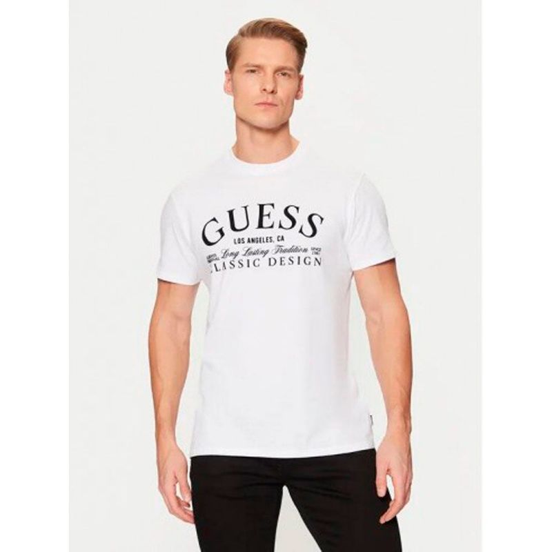 GUESS - Polera Bsc Intl Classic Design Tee Blanco