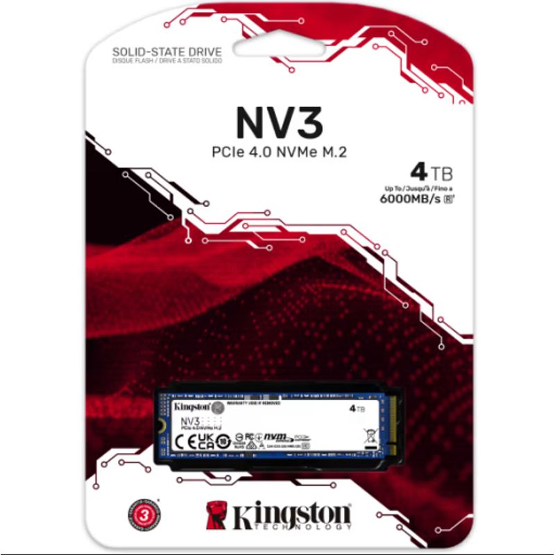 KENSINGTON - SSD Kingston NV3 PCIe 40 NVMe 4TB