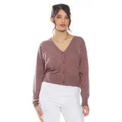 WADOS - CHALECO MANGA LARGA ESCOTE V ABOTONADO EN DELANTERO