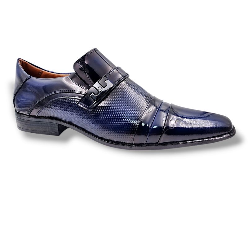 LEVURETT - Zapato Formal de Charol Azul Hombre Levurett