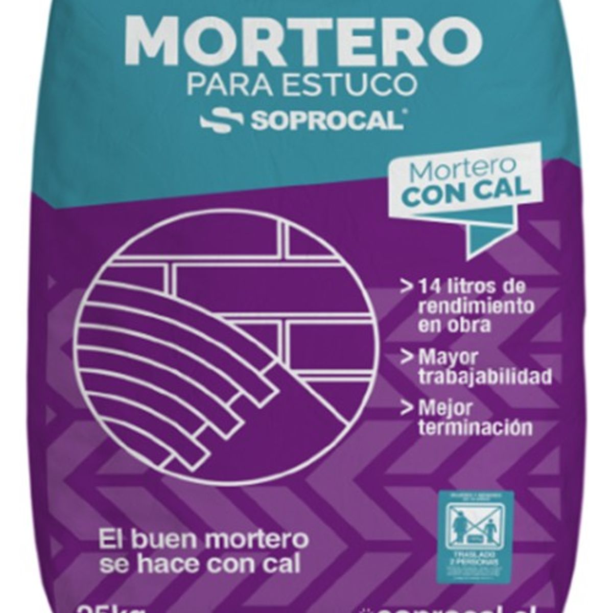 SOPROCAL - SOLO REGION METROPOLITANA  Mortero para Estuco con Cal Soprocal - 25 Kgs