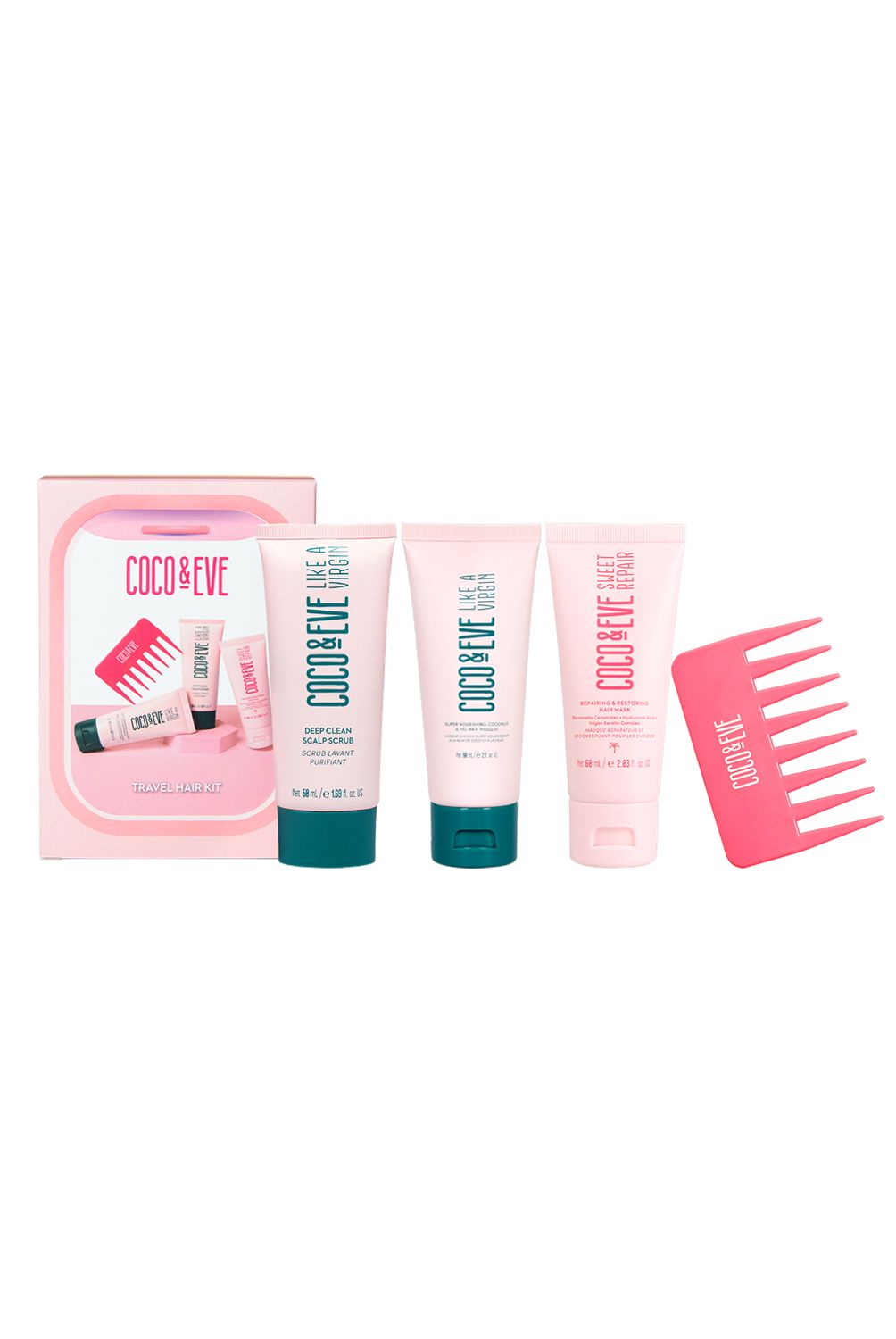COCO & EVE Kit de viaje para el cabello 4pc Coco & Eve | Falabella