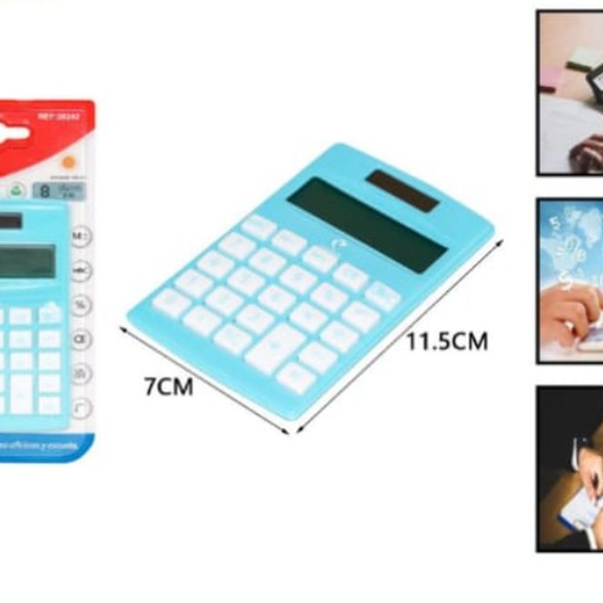 GENERICO - Calculadora De Plastico Escolar Colores Surtidos