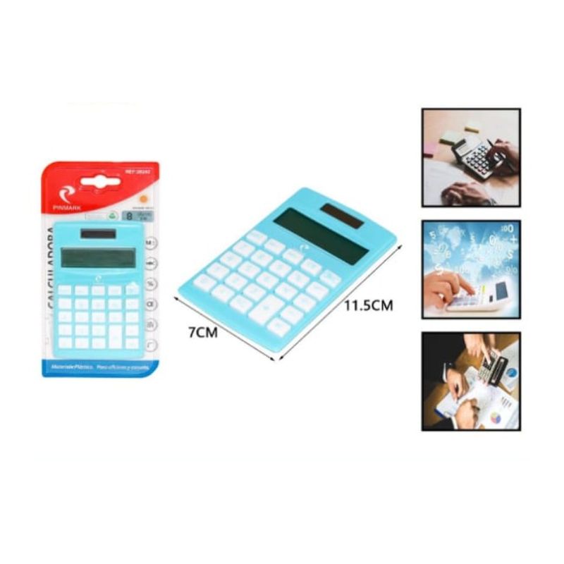 GENERICO - Calculadora De Plastico Escolar Colores Surtidos