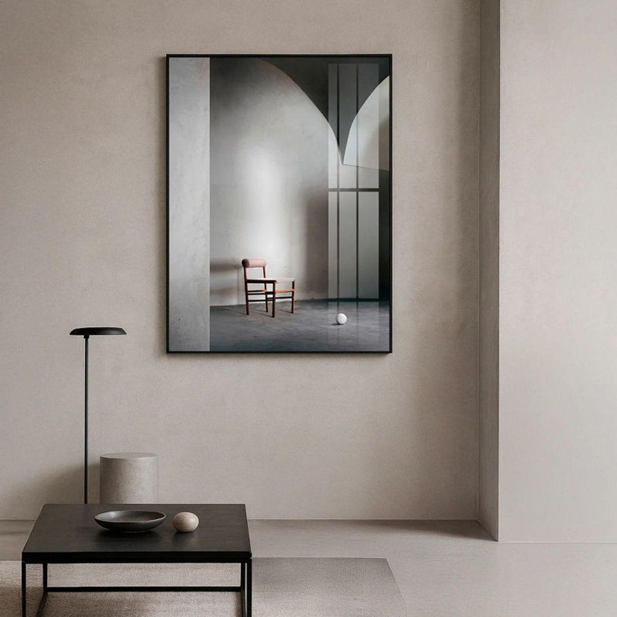 RE DECORA - Cuadro Decorativo Mediterráneo Gris