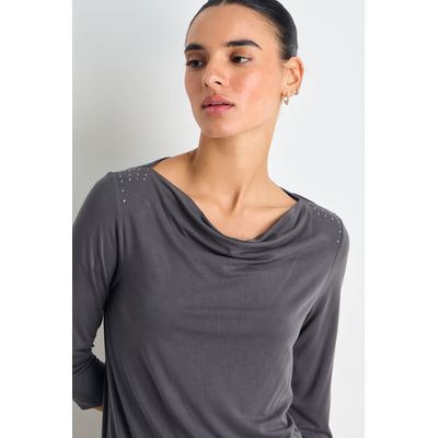 Imagen 2 del producto Polera Manga Larga Mujer Gris