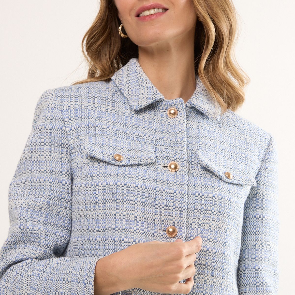 MA GRIFFE - Chaqueta Mujer Celeste Magriffe