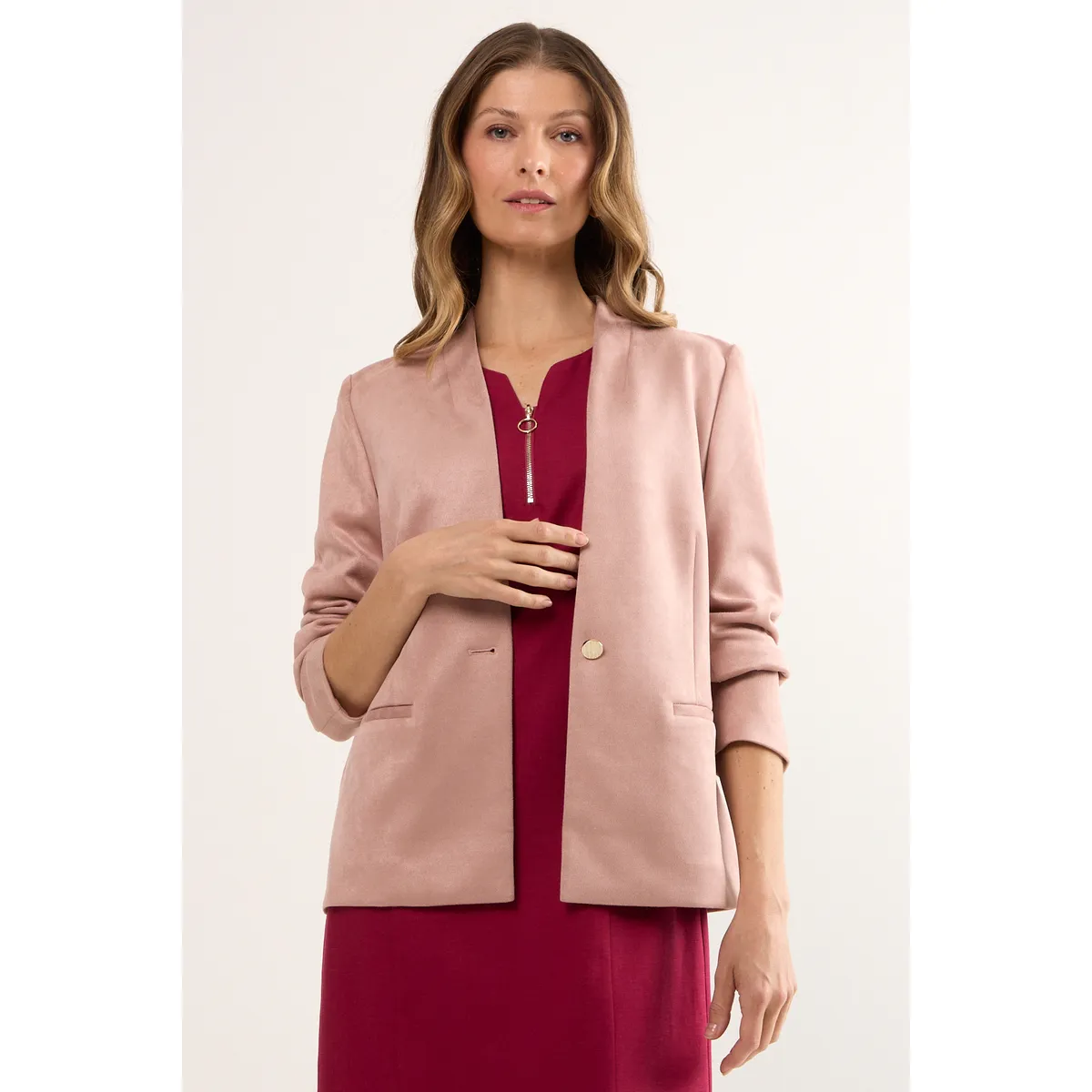 MA GRIFFE - Blazer Mujer Rosa Magriffe