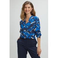 Blusas Manga Larga Mujer Azul Magriffe