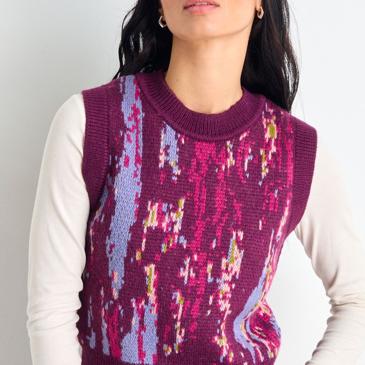 IO - Sweater Mujer Burdeos Io