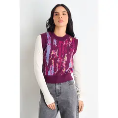 IO - Sweater Mujer Burdeos