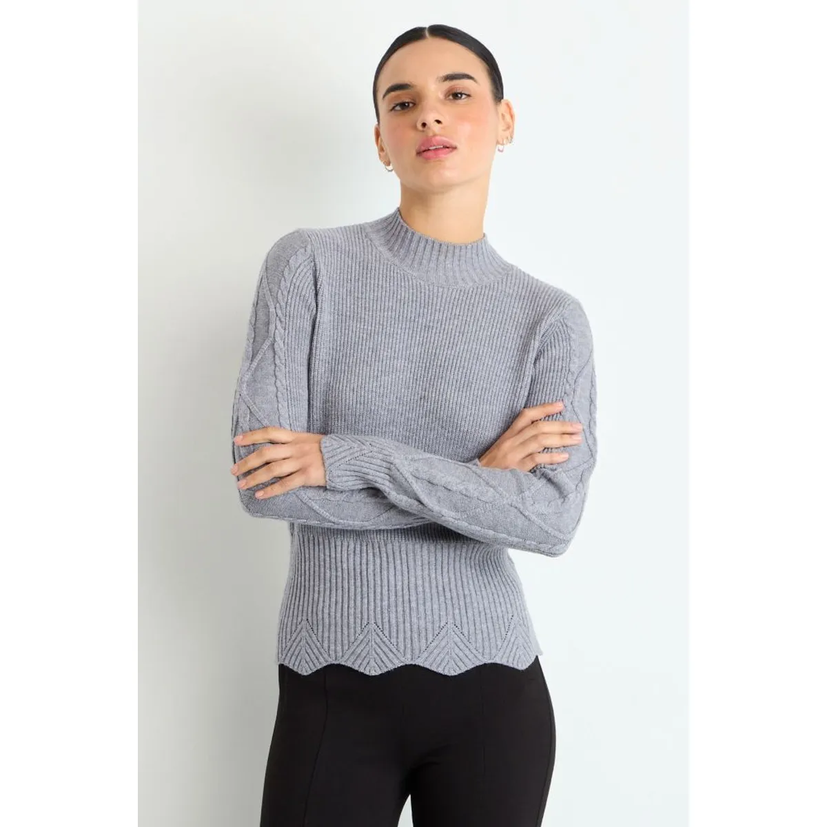 IO - Sweater Mujer Gris Io
