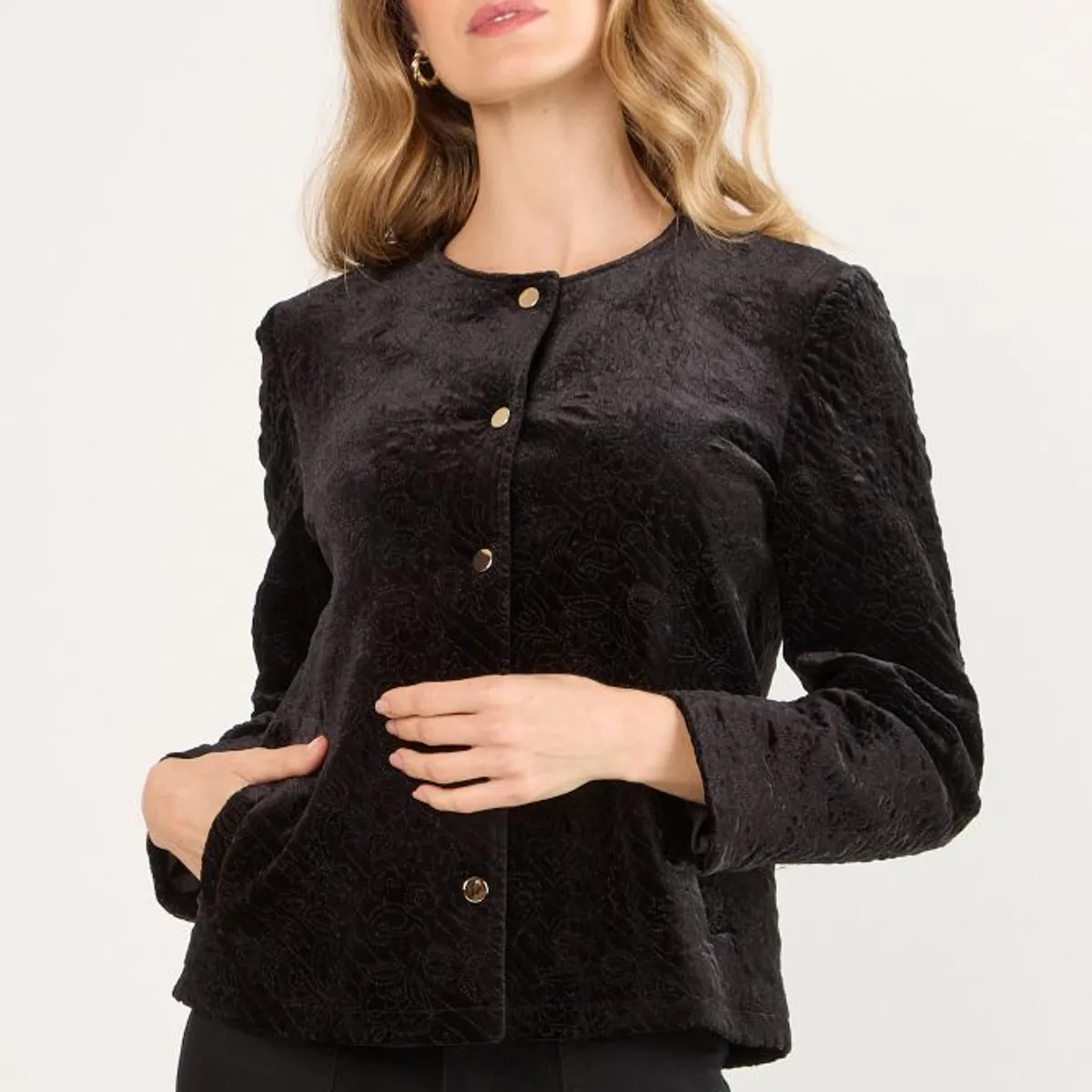 MA GRIFFE - Chaqueta Mujer Negro Magriffe