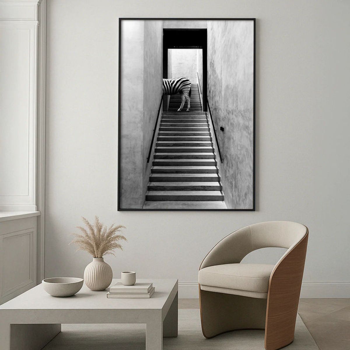 RE DECORA - Cuadro Decorativo Cebra Ascendente