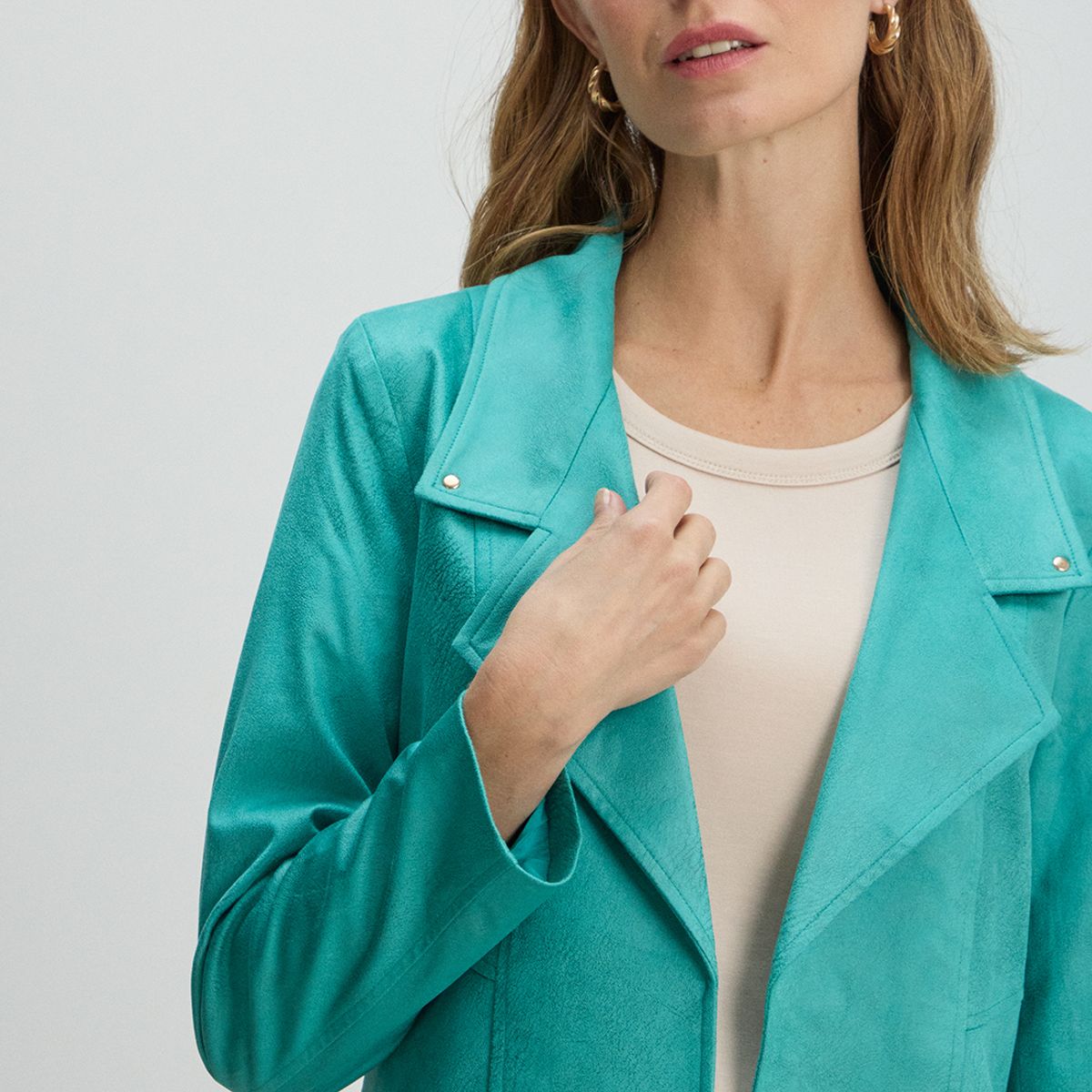 MA GRIFFE - Chaqueta Mujer Verde Magriffe