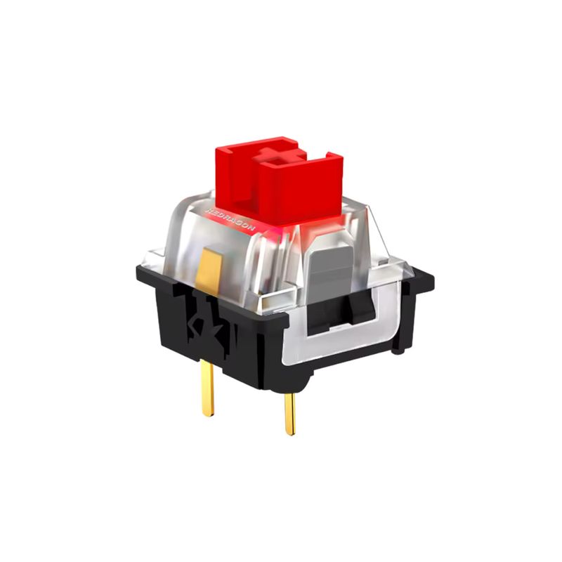 REDRAGON - Pack 10 Switch Redragon Mecánicos Oetemu Red Retroiluminado