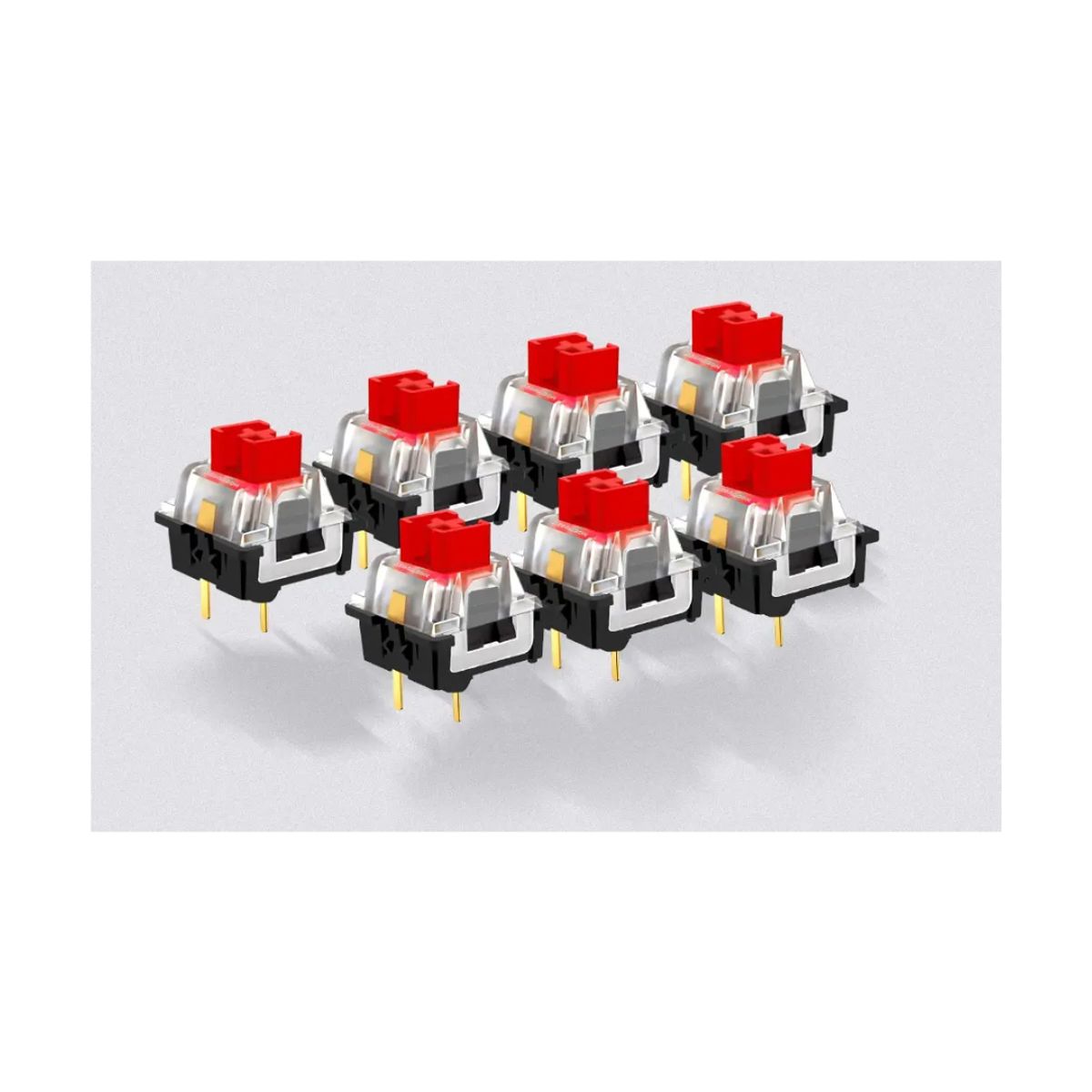 REDRAGON - Pack 10 Switch Redragon Mecánicos Oetemu Red Retroiluminado