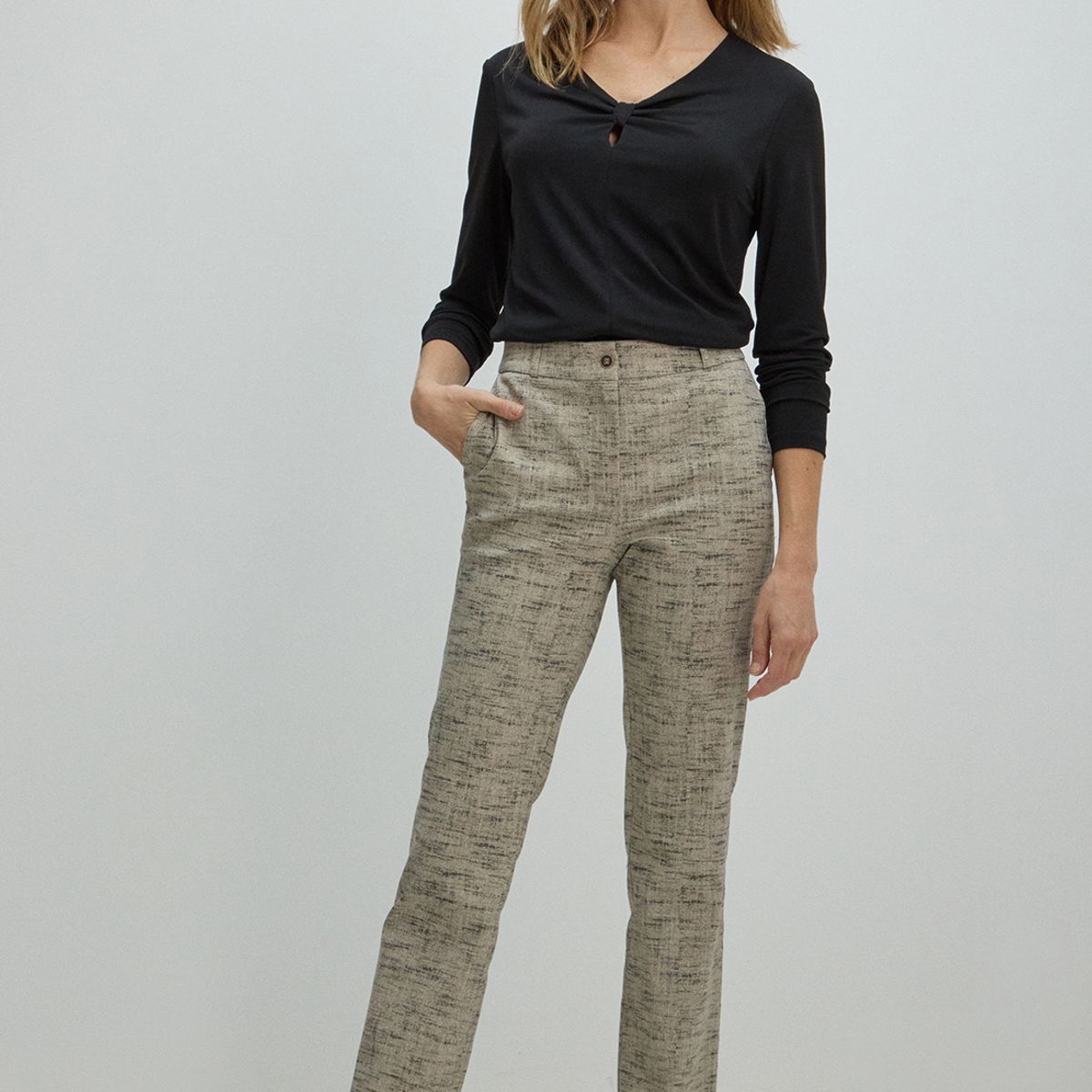MA GRIFFE - Pantalon Mujer Negro Magriffe