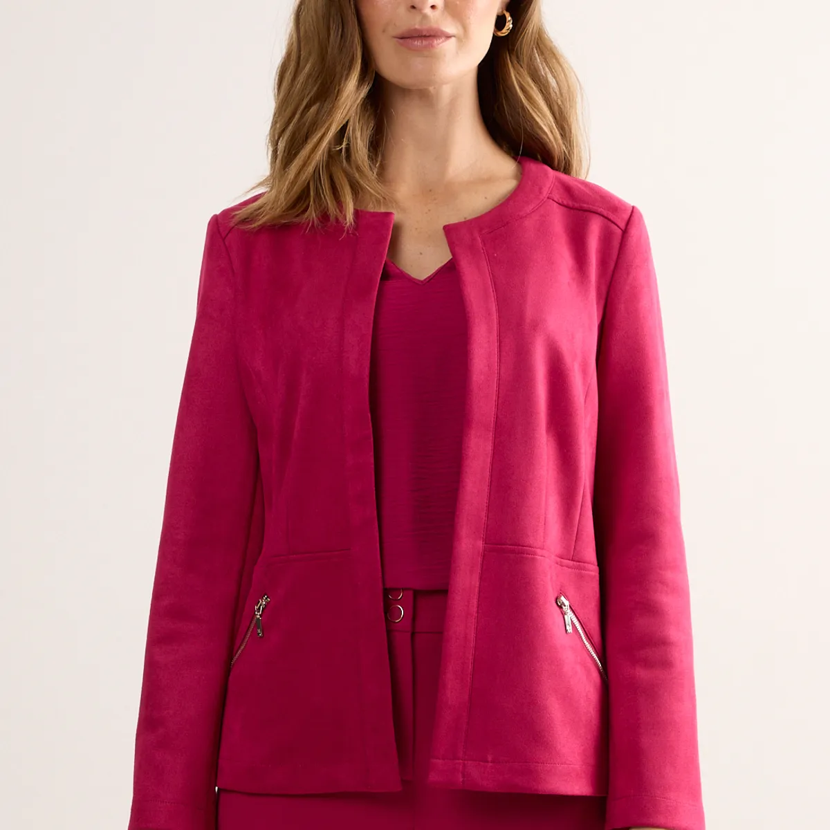 MA GRIFFE - Chaqueta Mujer Fucsia Magriffe
